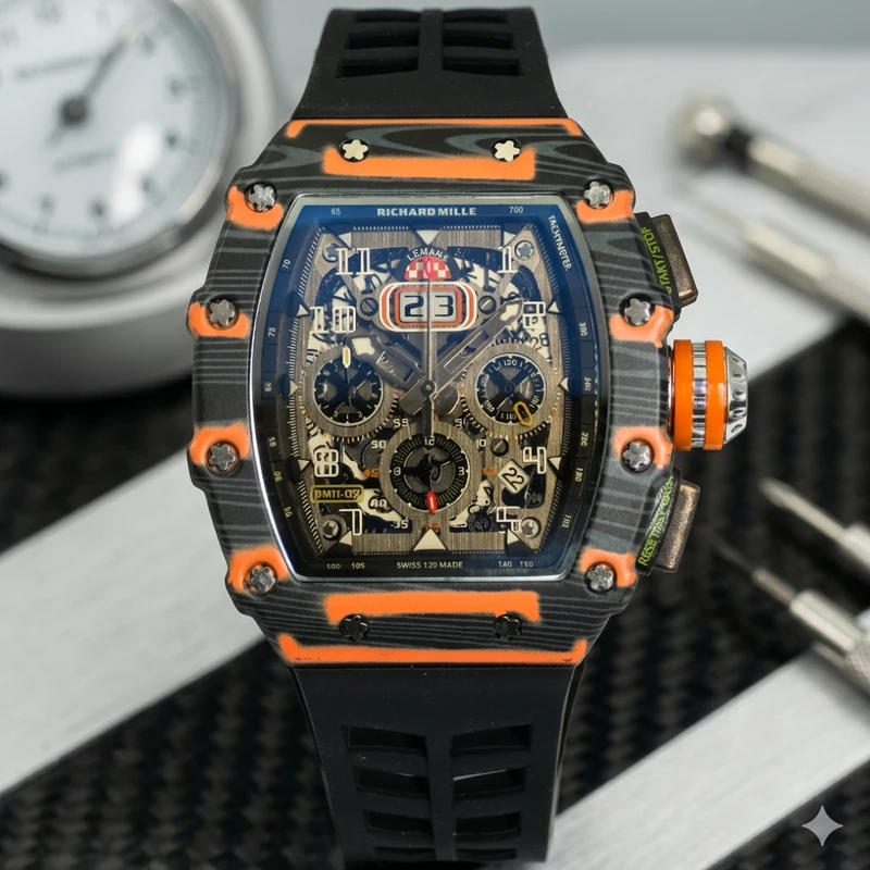 Richard Mille Active Chronograph Quartz Watch | McLaren Edition Orange